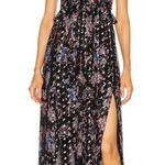 IRO  Somov Paisley Lurex Jacquard Halter Midi Dress in Blue 36 Womens Cocktail Photo 0
