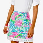 Lilly Pulitzer  Izzy skirt Zanzibar Blue Bunny Business size 10 Photo 0