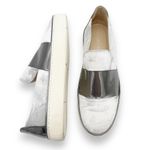 Stuart Weitzman Boyband Argento Velvet Platform Sneaker Silver Platinum Size 8 Photo 1