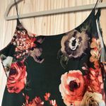 Polly & Esther Green Floral Spaghetti Strap Thong Bodysuit Photo 6