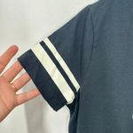 Nike Women's Navy Short Sleeve T-Shirt Dress Varsity Stripes Logo Size M Sporty Photo 3