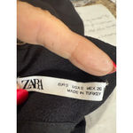 ZARA Women's  Black Ruched Midi Skirt Size S Photo 6