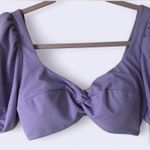 Shade & Shore  women’s Lilac Twist Front Crop Top Size M 8-10 Photo 3