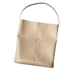 OAK + FORT City Tote Vegan Leather Beige Tan Photo 4