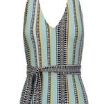 Lemlem belted deep V-neck halter one piece swimsuit Photo 3