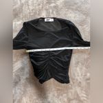 Tiger Mist  Women’s Full Sheer Black Long Sleeve Mesh Pullover Shirt Sz S EUC Photo 4