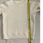 Mother Jeans Cream cotton textured sweater size xs Photo 7