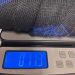 Black and Blue Chevron Striped Tunic Sweater Size L Photo 6