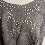 Love Sam #512  Oversized Eyelet Crop Top Photo 3