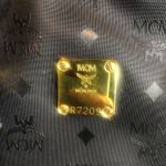 MCM VINTAGE Black Visetos Boston Top Handle Hand Bag MADE IN GERMANY Photo 9