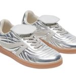 Steve Madden NEW Madrid Sneaker Lace Up Silver Photo 0