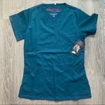 Marilyn Monroe  Mock Neck Stretch Medical Scrub Top with Three Pockets SZ XS Photo 1