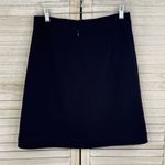 Ann Taylor  A Line Skirt with Decorative Pearl Buttons Navy-2 Photo 1