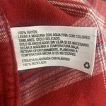 Mossimo Red White and Blue Plaid Long Sleeve Button Down Shirt Size XS Photo 7