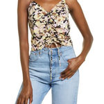 VERO MODA NWT  Chaddie Camisole In Black Aop Brigitta Photo 0