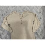 Free People  Hailee Long Sleeve Cotton Sweater Dress XS Tan Photo 2