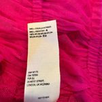 Free People Hot Pink Sheer Ruffle Mesh Top Size Small Photo 4