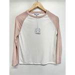 Poof! Poof New York Sweater Womens Long Sleeve White Ponk Crewneck Size Large NWT Photo 5