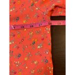 Gap  Cottage Peasant Shirt Womens XS V Neck Pullover Prairie Floral Ruffle Sleeve Photo 9