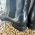 Ralph Lauren Kathrine Chelsey boot size 6 1/2 Black Leather / red in side Photo 8