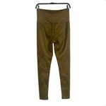 Hatch Faux Suede Olive Green Maternity Leggings XS in Moss Size undefined Photo 3