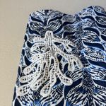Lilly Pulitzer Blue White Pima Cotton Mermaid Tail Shift Dress Womens S Beach Photo 4
