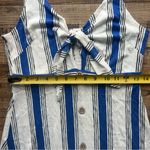 Love Tree Tie-Front Cutout Spaghetti Strap A-Line Dress Smocked back Sz Lg Photo 3