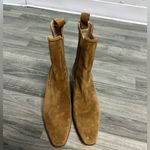 Veronica Beard NEW  Lada Chelsea Boot Suede Western 8 Caramel Brown Photo 3