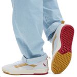 Vans Zahab Vintage Sport Shoes 'White Brown Red' Women 8.5 US Mens 7.0 US Photo 2