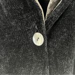 margaret o'leary  Vintage Black Plush Chenille 1 Button Jacket Velvet Collar Boxy Photo 7