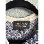 Women's J.Crew Collection Cropped Lady Jacket in Textured Cotton Cardigan size S Blue Photo 3