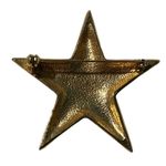 Vintage Celestial Enamel Star Brooch & Earrings Jewelry Set Gold Tone Moon Stars Blue Photo 7