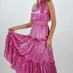 Elliatt Teagan Iridescent Midi-Dress Pink Size XL NWT Mermaidcore Formal Wedding Photo 8