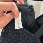 Croft & Barrow Women's Crochet V-Neck Ruffle Swim Dress Black Size 10 NWT Photo 10