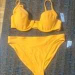 Old Navy Yellow Bikini Set Classic Swimwear Photo 0