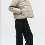 ZARA EXQUISITE Man-Made Leather PUFFER JACKET XS Photo 9