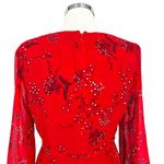 Madewell Hazelwood Wrap-Front Mini Dress Windswept Floral Red Size 8 NWT Photo 6