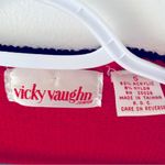 Vicky Vaughn Vintage Red Puppy Dog Sweater Vest size 5 Juniors size small 70s Photo 5