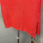 Jeanne pierre  coral open knit crochet sweater size small‎ Photo 2