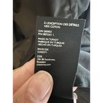 COS  Dress Womens Size 4 Black Sleeve Ruffles Crisp Cotton Minimalist Evening Photo 6