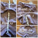 Aaron and Amber high waists faux leather tie waist short lilac size M Photo 3