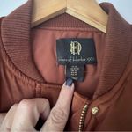 House Of Harlow 1960 Brown Satin Pilot Jacket SIZE XS Sienna 80's Retro Glam Photo 4
