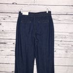 Ann Taylor NWT Size 10T Dark Blue Wash Wide Leg High Rise Denim Jeans Photo 3