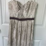 BCBGMAXAZRIA silk amber column strapless maxi dress size 0 wedding guest Photo 3