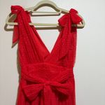 VICI  Carrie in Paris Tie Shoulder Tulle Tiered Polka Dot Midi Dress Photo 11