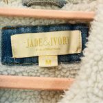 Jade and Ivory denim jean jacket with sherpa size Medium Tan Photo 3