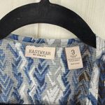 Chico's Easywear by Chico’s Women’s 3 Blue Chevron Cardigan Photo 1