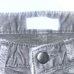 Oak + Fort Women's Black High Rise Skinny Jeans Raw Scalloped Hem Medium Ankle Photo 2