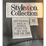 Style & Co . Collection Women's Dress Jacket Greenish Brown Size 12 38 1/2" Long Photo 6