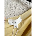 NWT Mable Sonny One Shoulder Satin Sheen Mini Dress Mustard Women's Size Small Yellow Photo 6